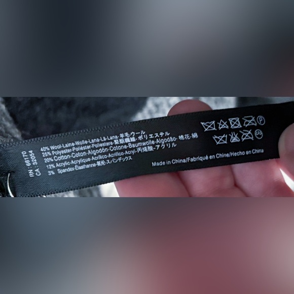 Anthropologie Wintertide Poncho One Size Reversible Wool Blend Lagenlook Hygge - Picture 4 of 7